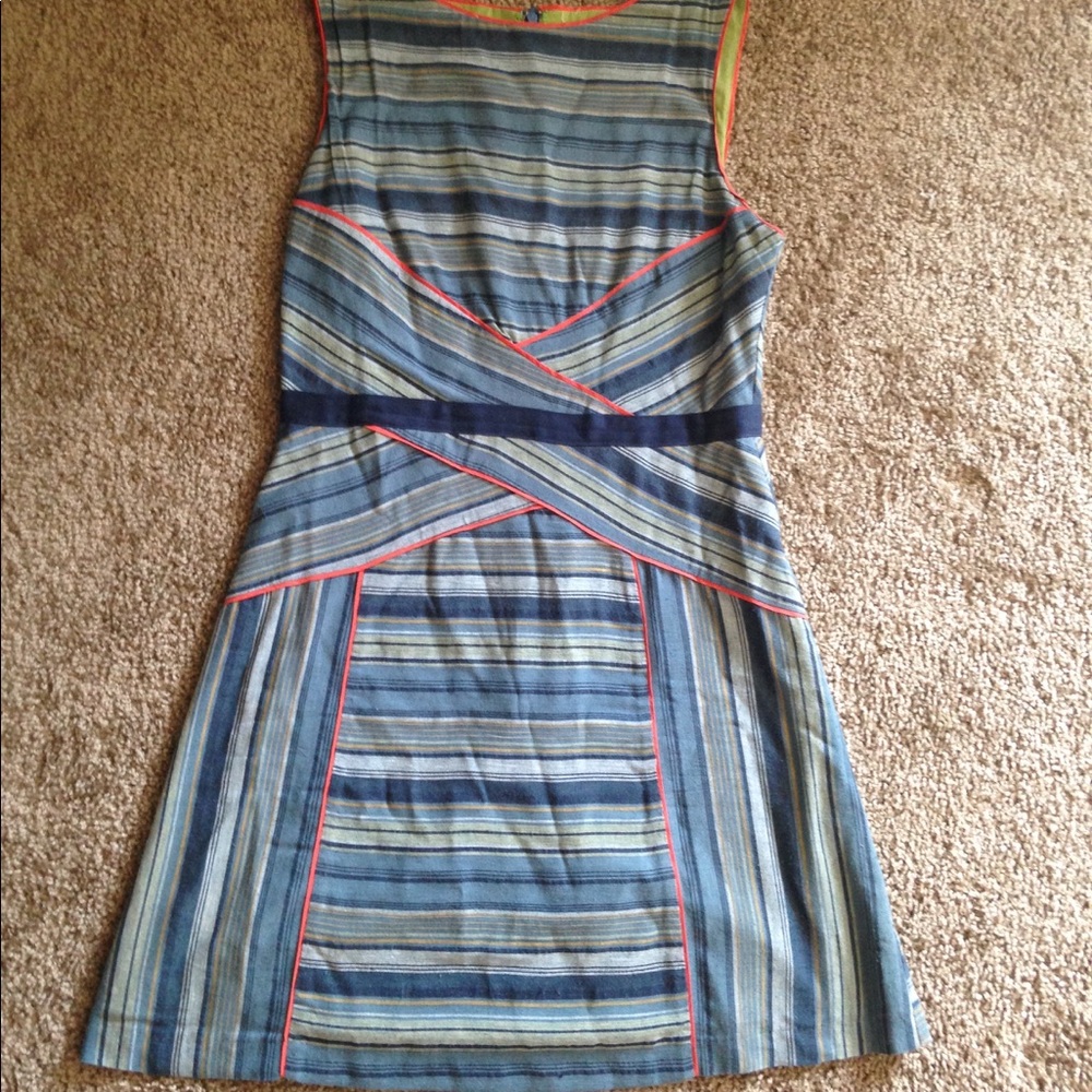 Blue Geometric Dress