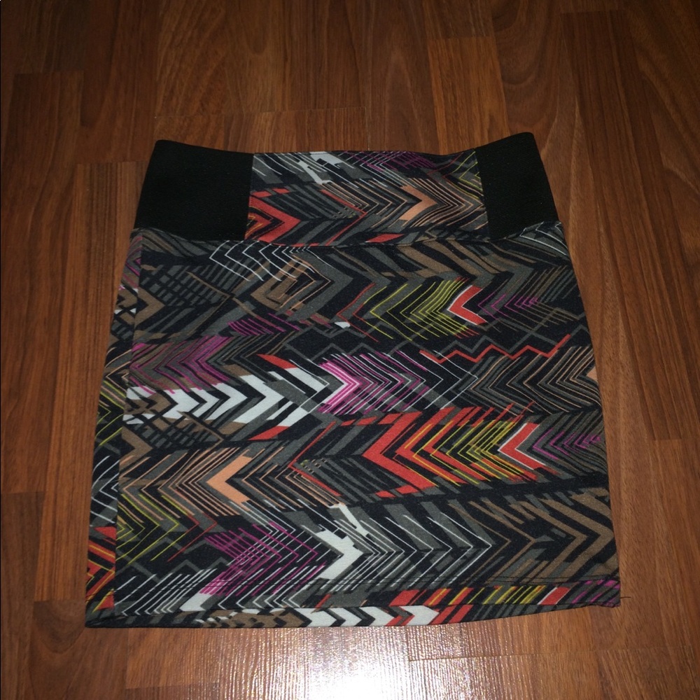 Colorful pencil skirt