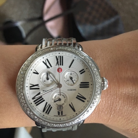 MICHELE Serein Diamond watch head and bracelet
