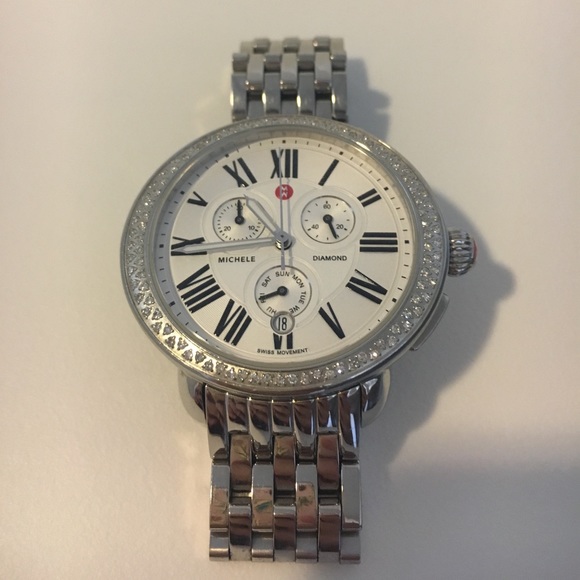 MICHELE Serein Diamond watch head and bracelet main image 4