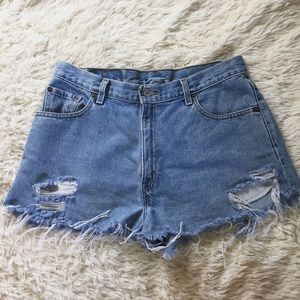 Levi's High Waisted Shorts
