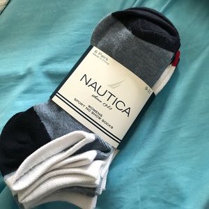 NWT 6pack Nautica Sport No Show Socks