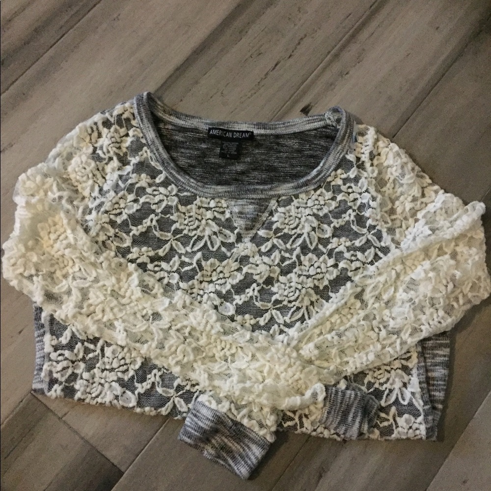 Lace sweater