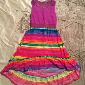 Girls hi-lo maxi dress size 7/8