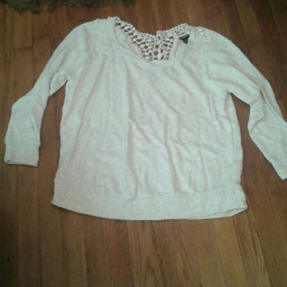 Detail back grey sweater