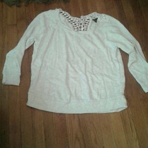 Detail back grey sweater