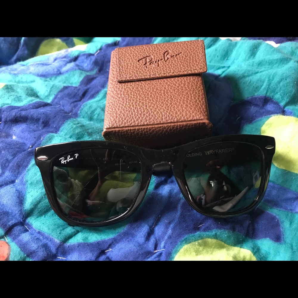 RayBan wayfarer folding polarized