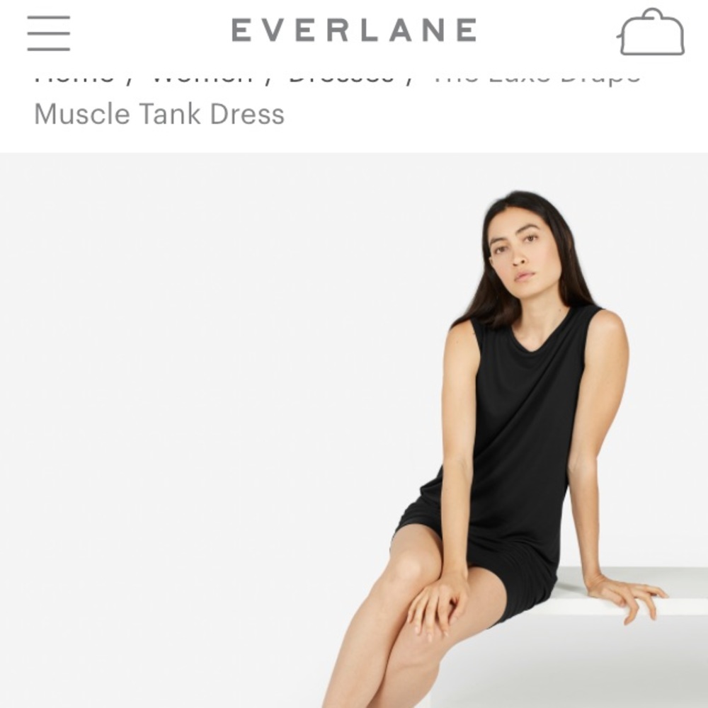 Everlane luxe drape muscle tank dress medium