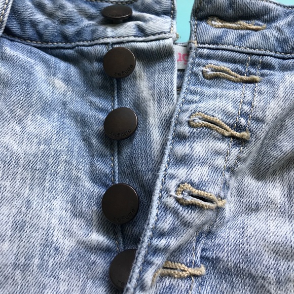 High Waisted Ripped Jean Shorts - Picture 3 of 4