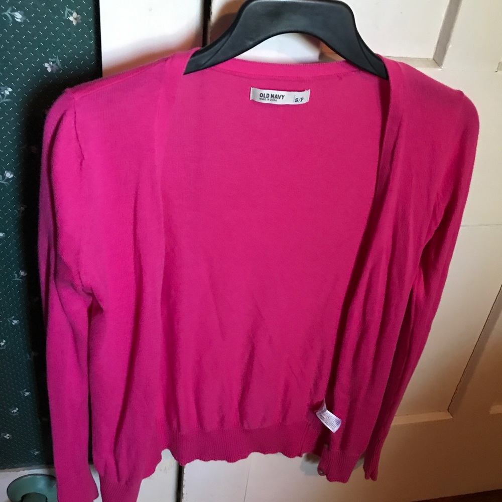 Old Navy pink cardigan