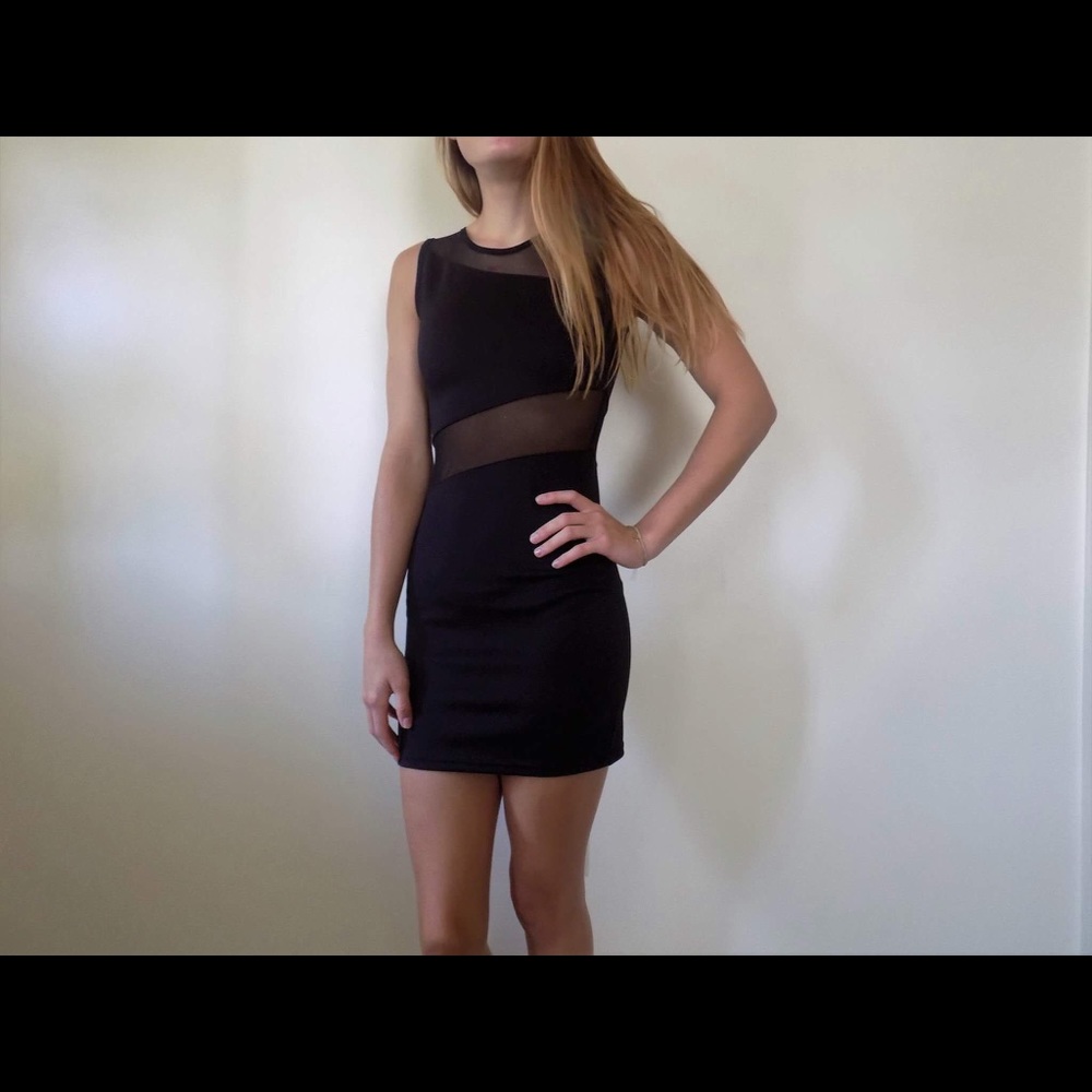 Black/Shear homecoming or clubbing dress
