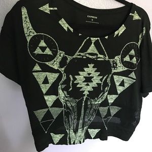 Crop top w/ mesh bottom!