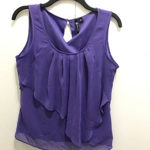 Medium purple blouse