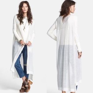 FREE PEOPLE striped maxi cardigan sweater