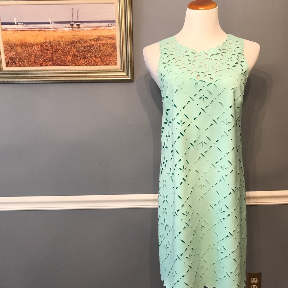 [J. Crew] Laser Cut Shift Dress