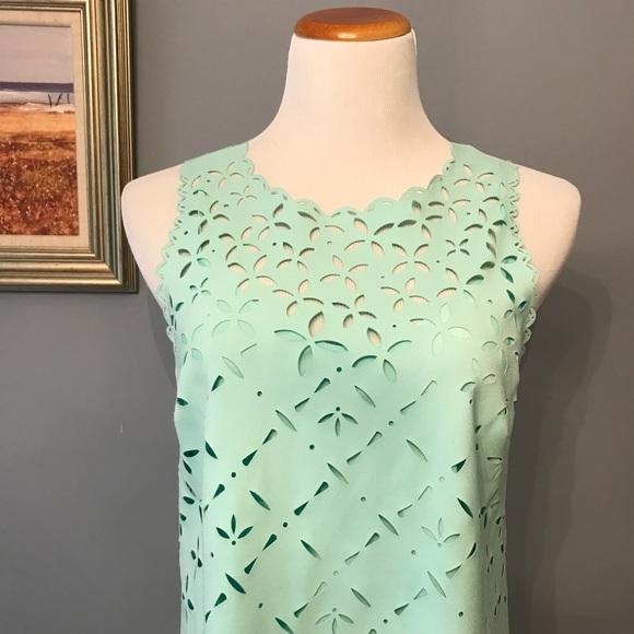 [J. Crew] Laser Cut Shift Dress - Picture 2 of 3