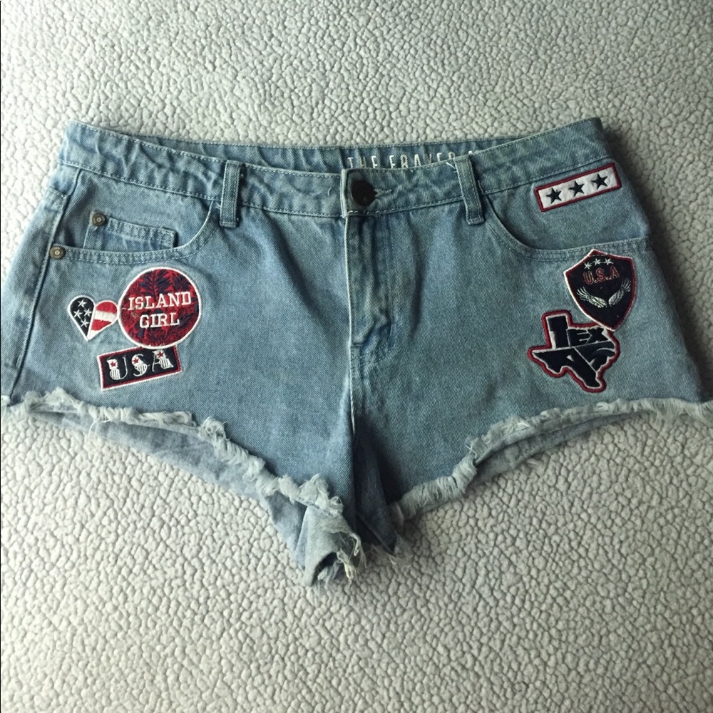 Embroidered shorts