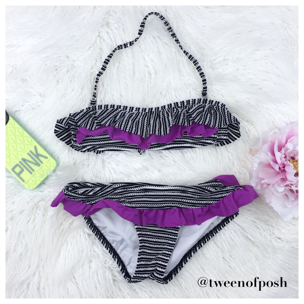 Billabong Striped Two-Piece Swimsuit
