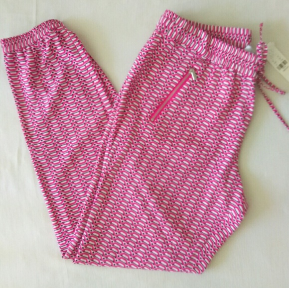 New with tags! Dressy Patterned Joggers sz M - Picture 1 of 5