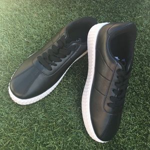 Black Platform Sneakers