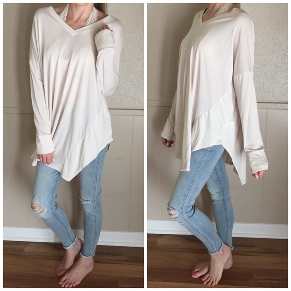 LAST ITEM▫️Softest Ivory Modal Basic Long Sleeve - Picture 3 of 6