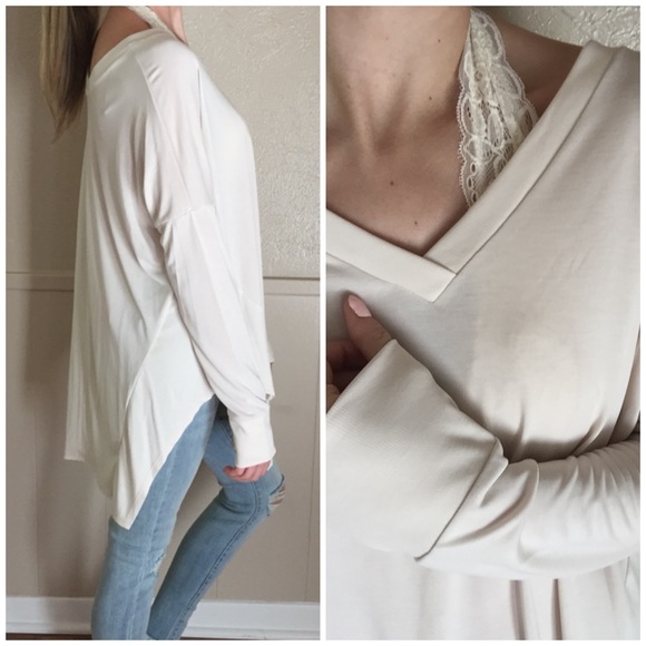 LAST ITEM▫️Softest Ivory Modal Basic Long Sleeve - Picture 5 of 6