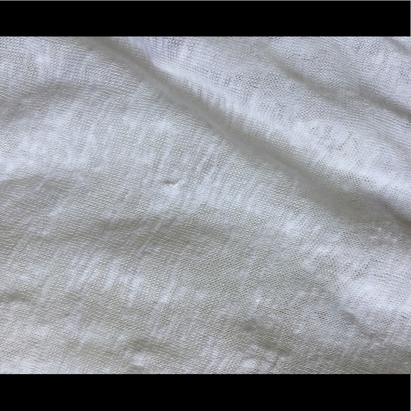 White Crop Top Tank with Crocheted Back - Picture 3 of 3