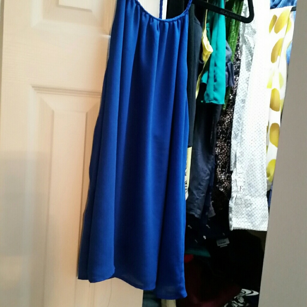 Chiffon blue shirt. Naked zebra