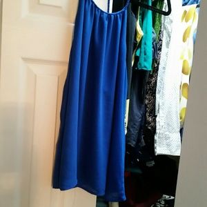 Chiffon blue shirt. Naked zebra