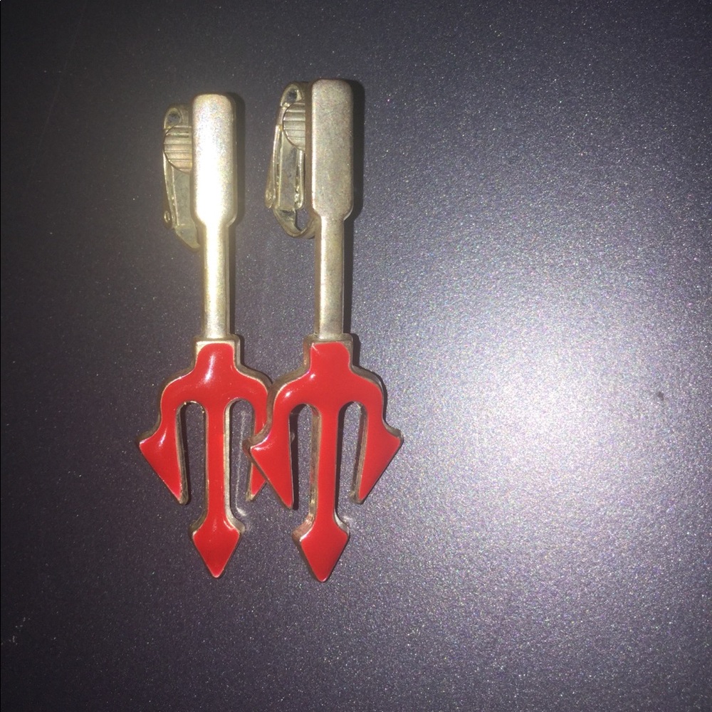 Devil Clip On Earrings