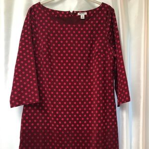 Pink polka dot dress