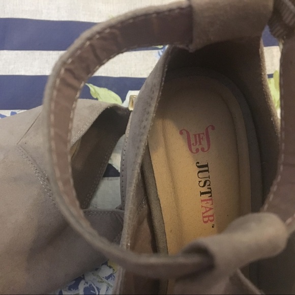 Taupe, Justfab Wedges! - Picture 3 of 4