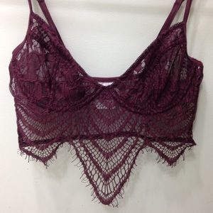 Snapdragon Skivvies Maroon Bralette
