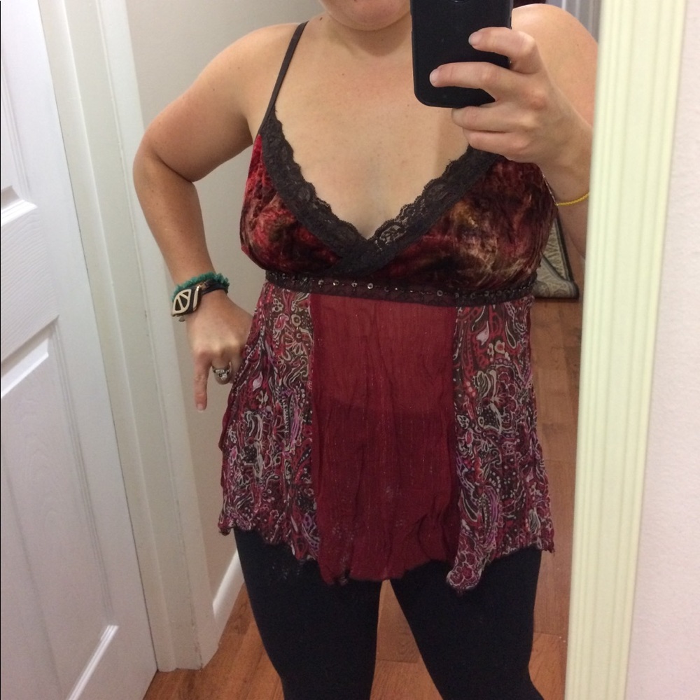 Boho sexy chiffon, velvet, tank top