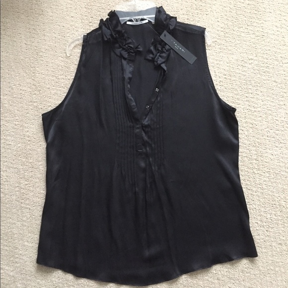 Tahari Bonnie Blouse 100% silk - Picture 1 of 5