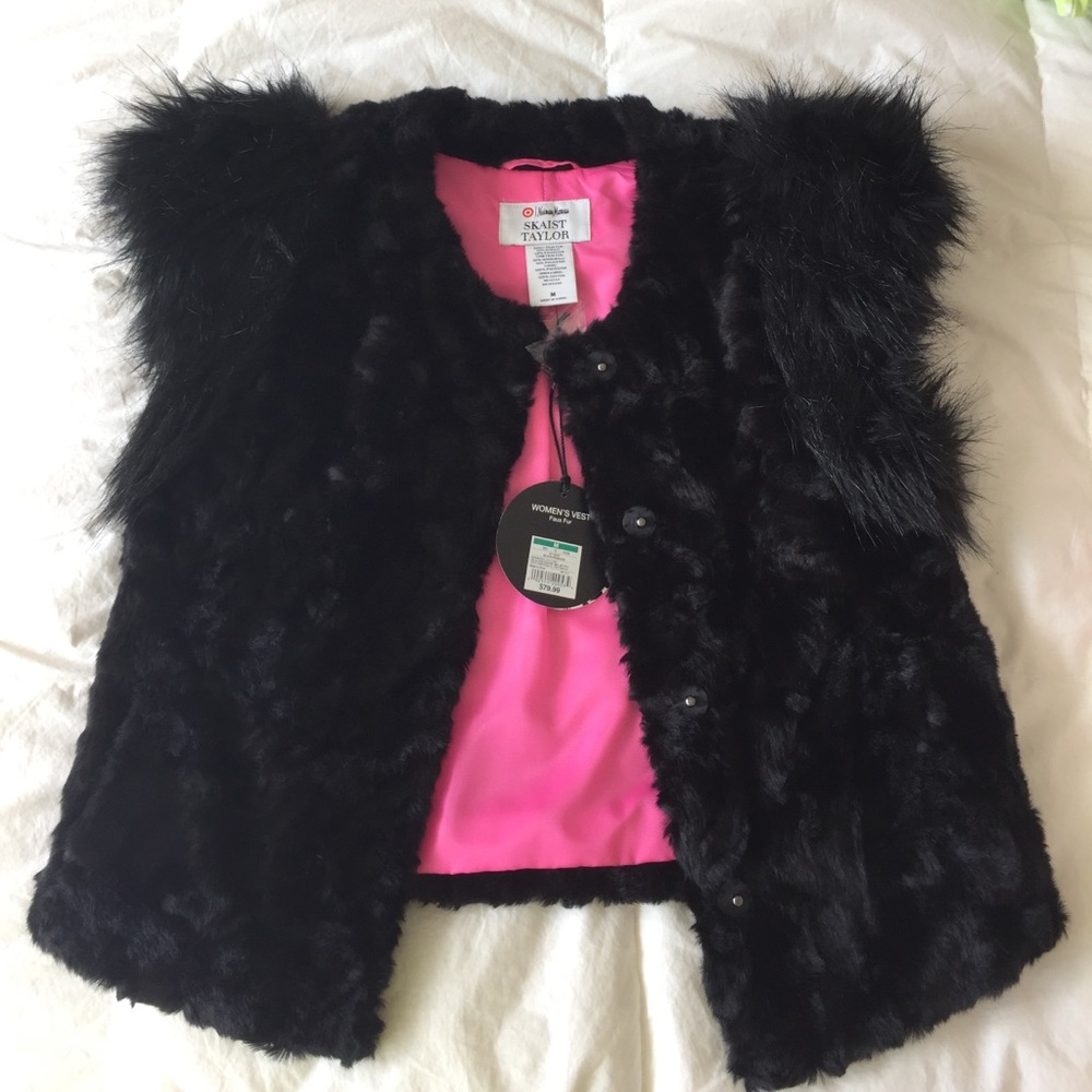 Faux fur vest