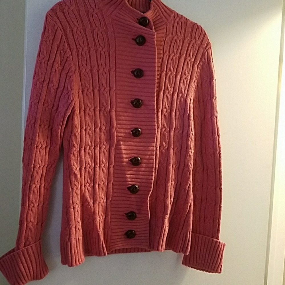 Pink Cable knit sweater