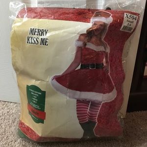 Women's size S "Merry Kiss Me" Halloween Costume