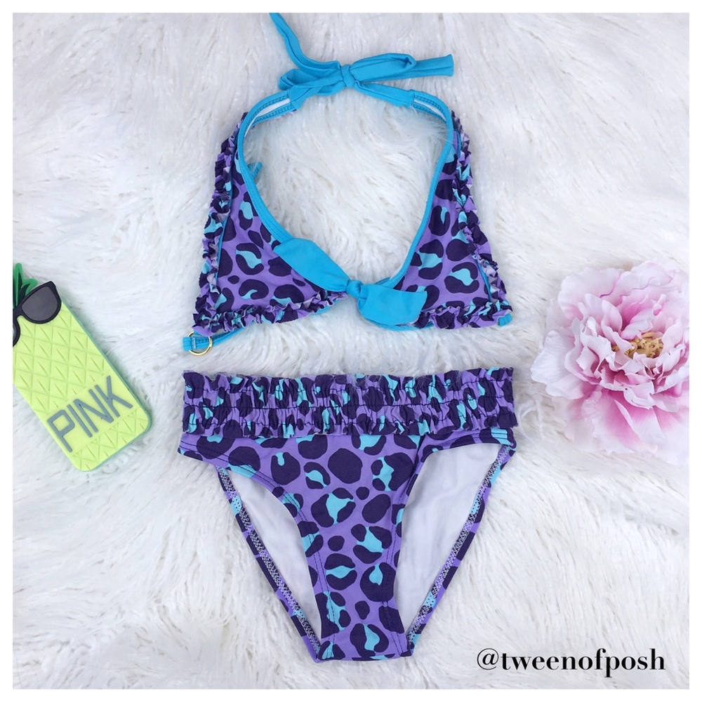 Letarte Animal Print Two-Piece Swimsuit