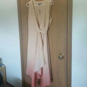 A Pea in the Pod L Ombre Wrap Dress