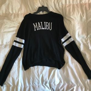 Brandy Melville "Malibu" Sweater in B&W
