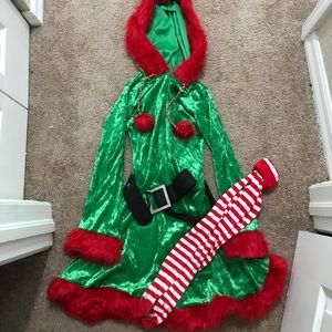 Women's size S "Santa's Helper" Costume