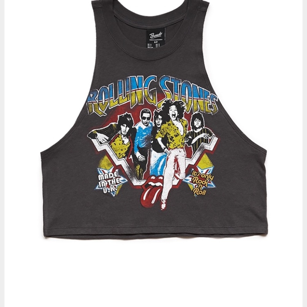 Rolling Stones crop top