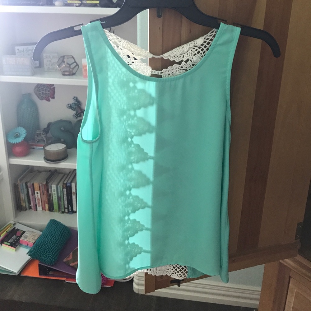 Cute teal tank