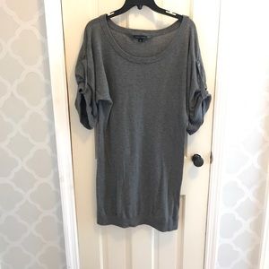 Gray wool sweater dress banana republic medium