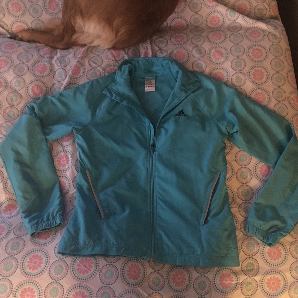 Blue lightweight adidas jacket