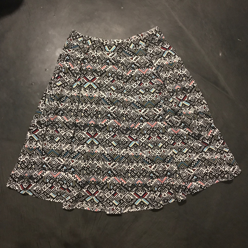 LuLaRoe Madison skirt. Aztec print