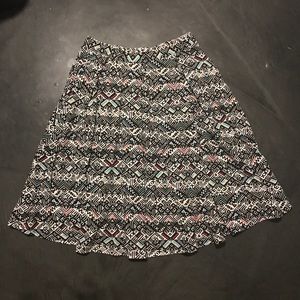 LuLaRoe Madison skirt. Aztec print