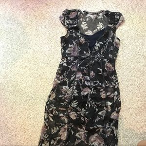 Floral High-Low Dress