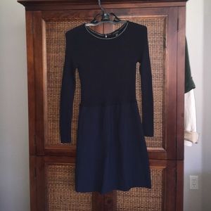 Gorgeous navy dress for winter or fall ann Taylor